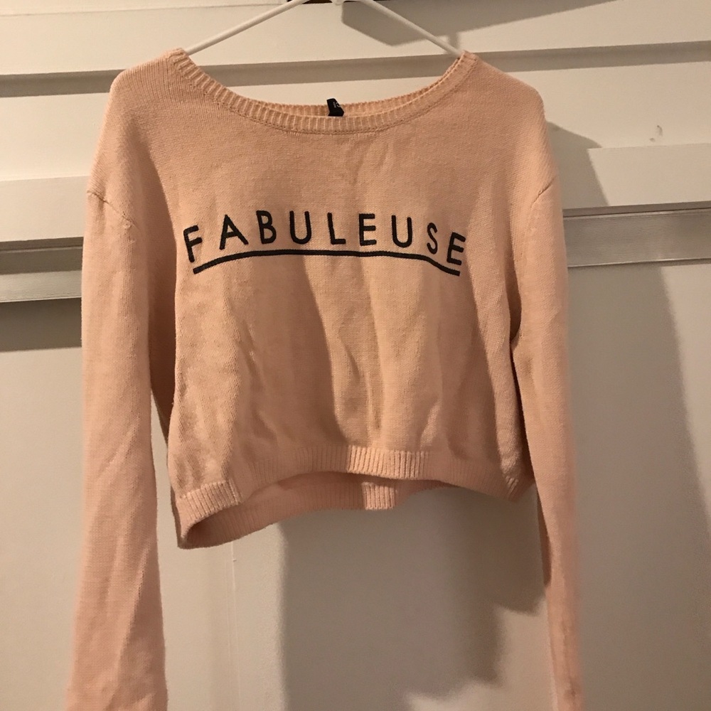 Cropped H&M ‘Fabuleuse’ sweater